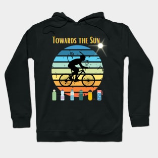 Towards the sun by bike Hoodie